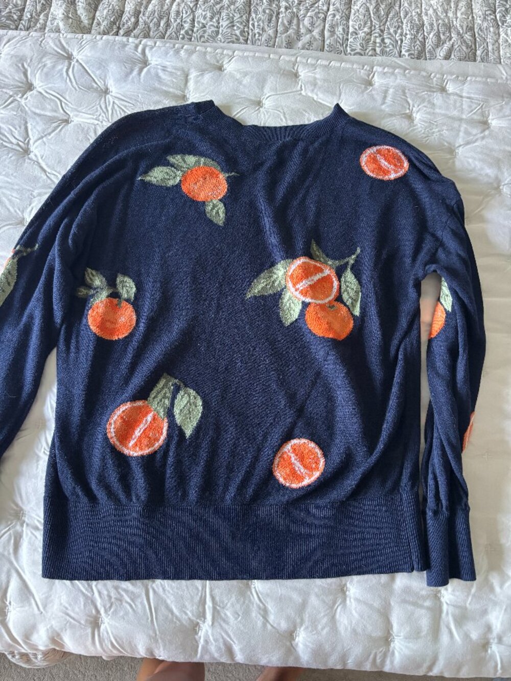 Loft Oranges sweater, size Small